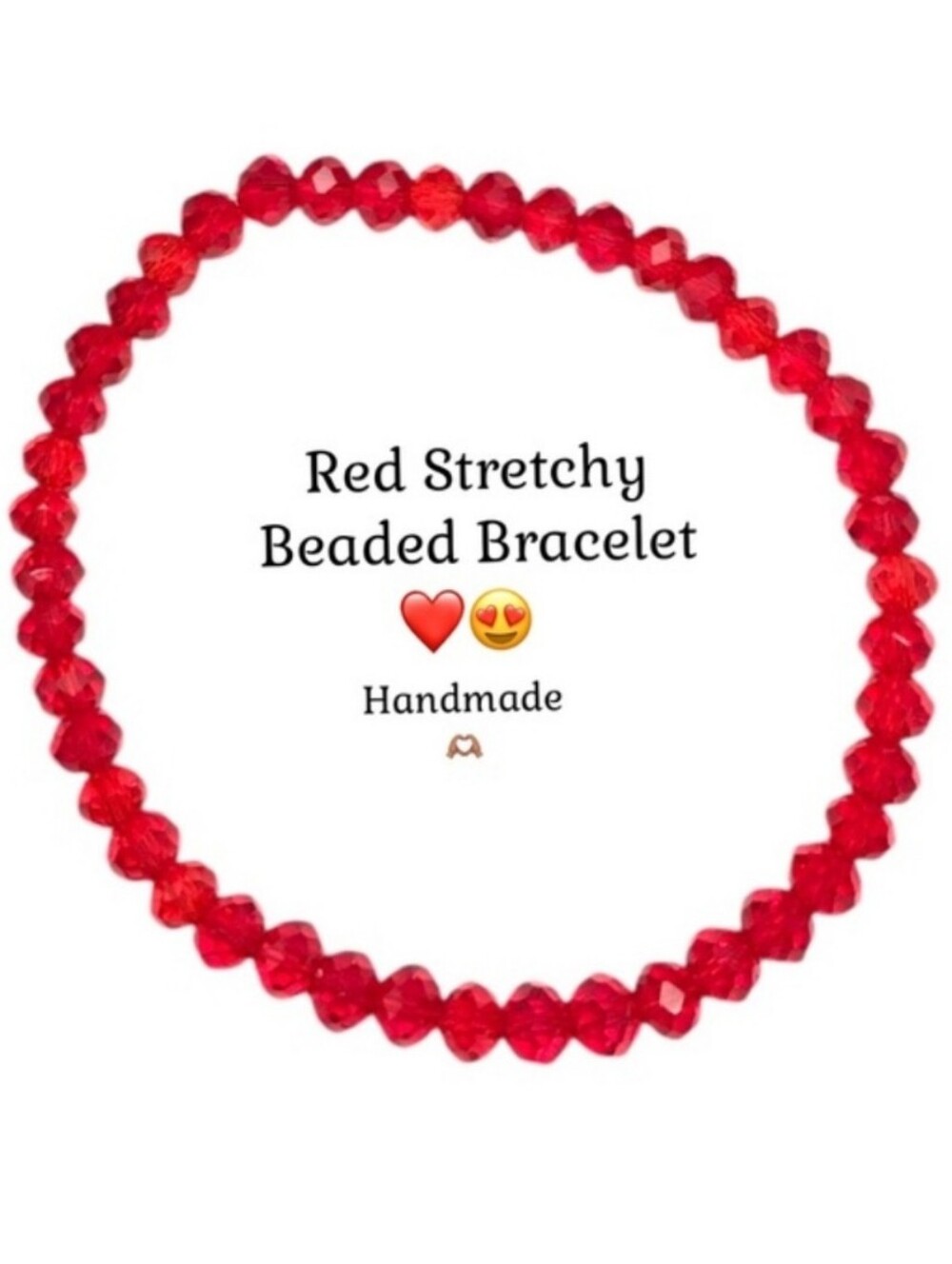 Red Beaded Bracelet ❤️